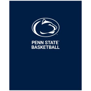 navy folder with Penn State Basketball below Athletic Logo